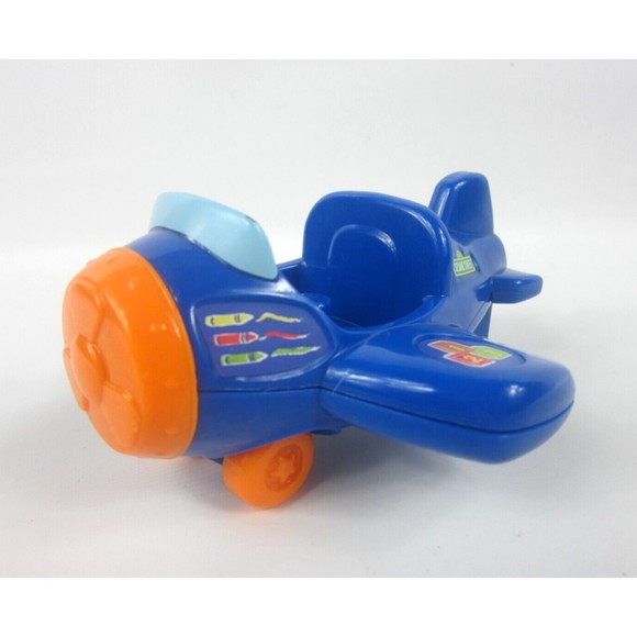 2012 Hasbro Sesame Street 5 Inch 123 Blue Toy Plane Airplane Replacement Piece - Picture 1 of 4